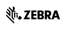 Stylized zebra head logo with bold text.
